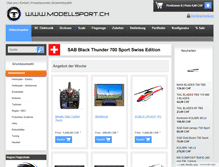 Tablet Screenshot of modellsport.ch